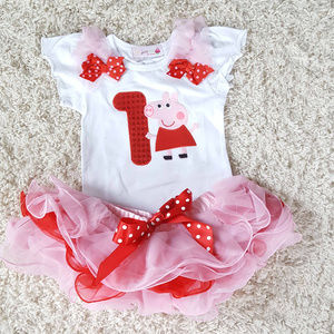 peppa pig first birthday outfit